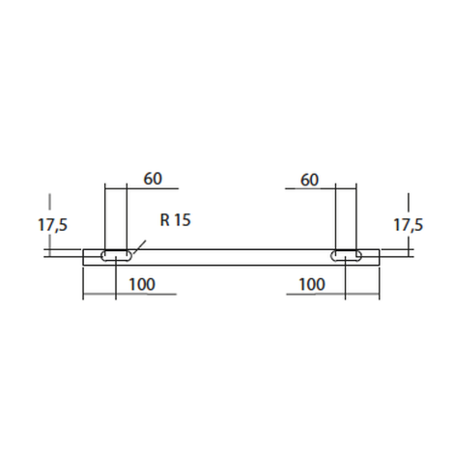 Flatec V set coulissant inox 100kg l.2100mm pour largeur de porte 910-1000mm